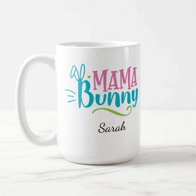 Mama Bunny Cute Easter Mug (Left)