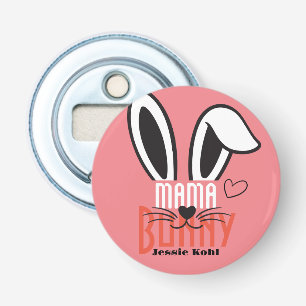 mama bunny easter elegant simple cute family bottle opener