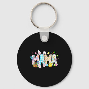 Mama bunny eggs funny for mum women mothers grandm key ring
