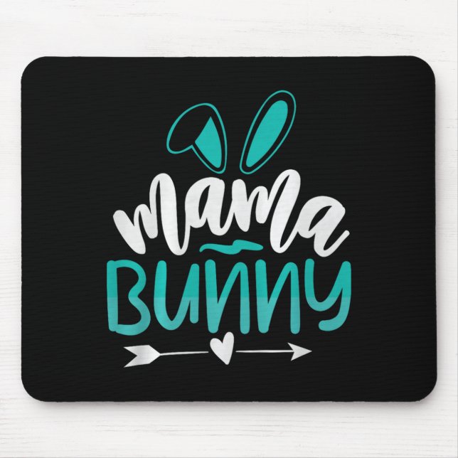 Mama Bunny Premium Tri-blend  Mouse Mat (Front)