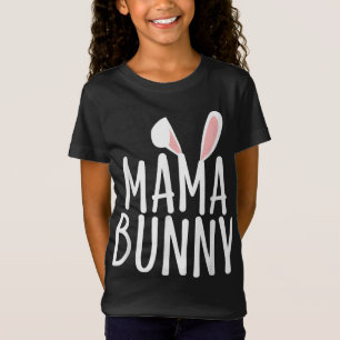Mama Bunny Woman Family Rabbit Matching Couple Eas T-Shirt