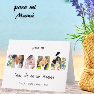 Mamá Butterfly Mother's Day Custom Photo & Name Card