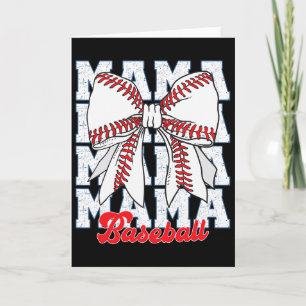 Mama Bysebyll Coquette Bow Game Day Bysebyll Mum M Card