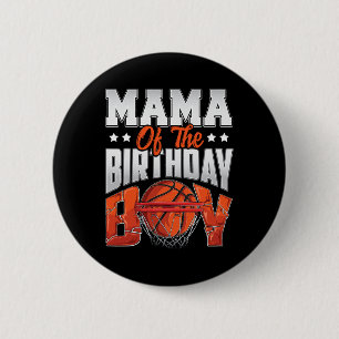 Mama Bysketbyll Birthday Boy Family Byller B-day P 6 Cm Round Badge