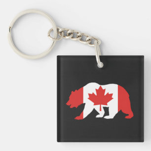 MAMA CANADA T-Shirt Button Key Ring