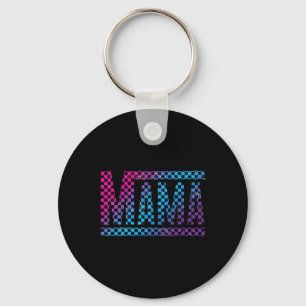 Mama Checkered Mommy New Mom Happy Mothers Day Mom Key Ring