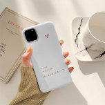 Mama | Chic Boho Script and Heart with Kids Names Case-Mate iPhone Case<br><div class="desc">This stylish boho terracotta phone case features modern script typography that says "mama, " with a chic scribbled heart on a white background. Simple elegant text displays the names of your children. The perfect Mother's Day gift for your favourite mum!</div>