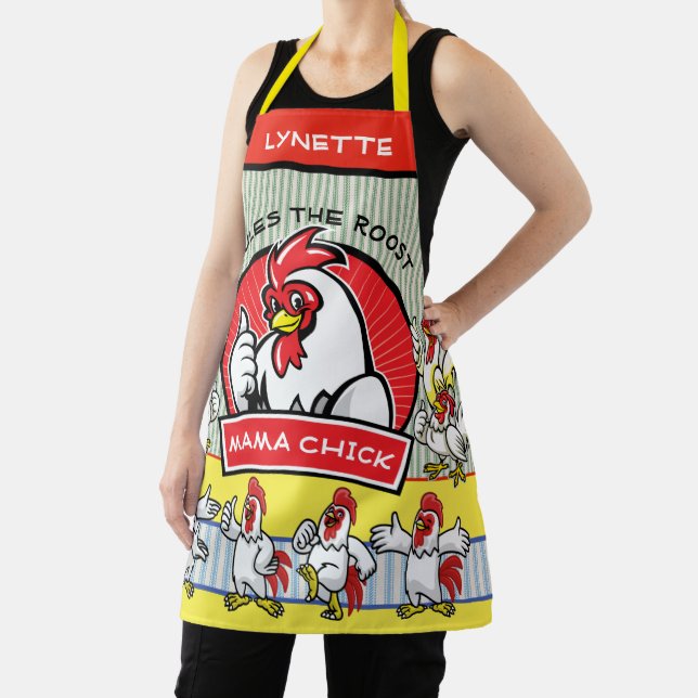 MAMA CHICK RULES THE ROOST Apron (Insitu)
