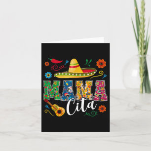 Mama Cita Cinco De Mayo Mexican Sombrero Guitar Ca Card