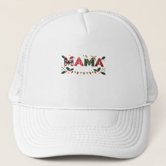 Mama Claus Christmas – Cute Festive Holiday Typogr Trucker Hat