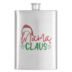 Mama Claus Christmas Design-60094 Hip Flask