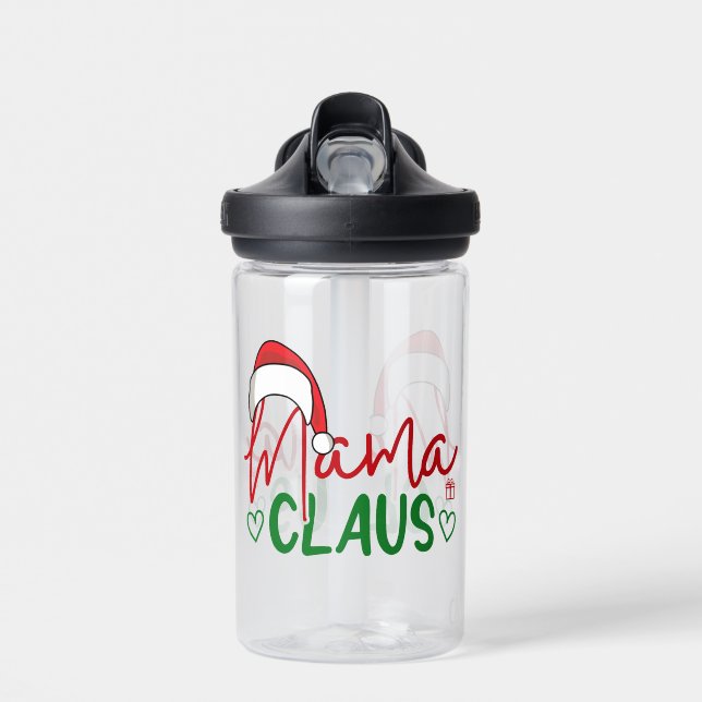 Mama Claus Christmas Design-60094 Water Bottle (Front)