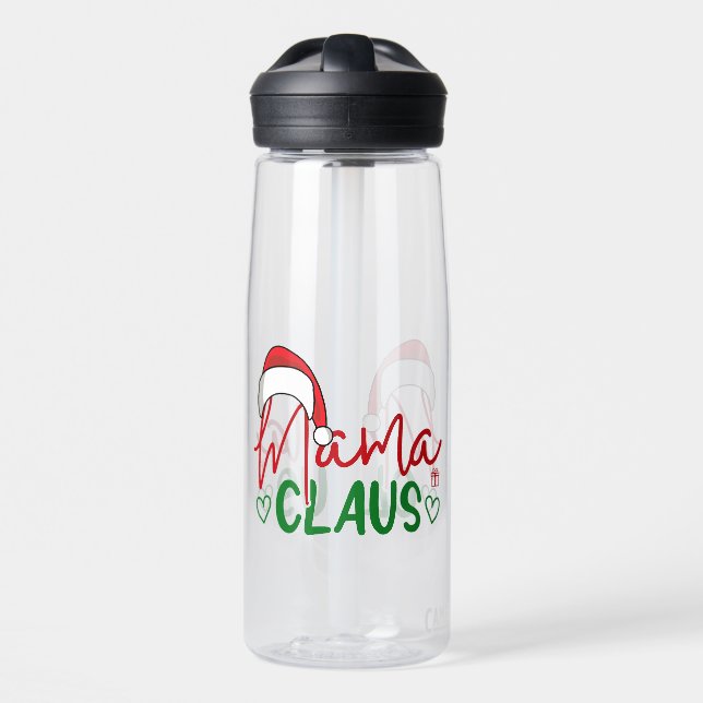 Mama Claus Christmas Design-60094 Water Bottle (Front)
