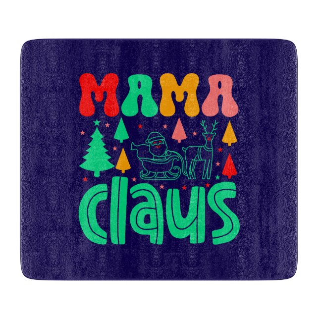 Mama Claus Christmas Design-60097 Cutting Board (Front)