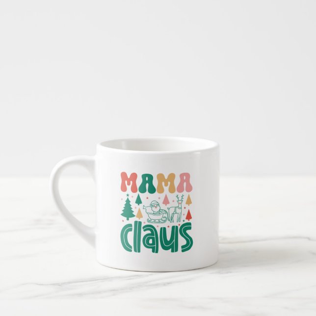 Mama Claus Christmas Design-60097 Espresso Cup (Left)