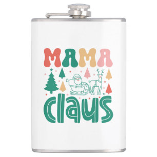 Mama Claus Christmas Design-60097 Hip Flask