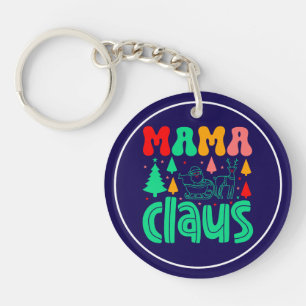 Mama Claus Christmas Design-60097 Key Ring