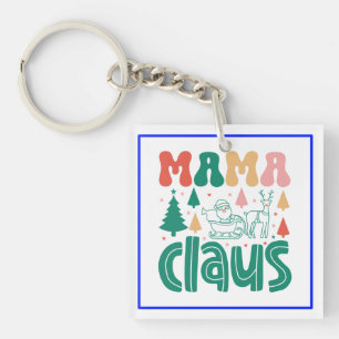 Mama Claus Christmas Design-60097 Key Ring