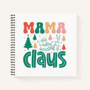 Mama Claus Christmas Design-60097 Notebook