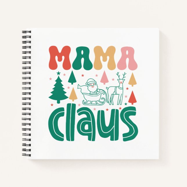 Mama Claus Christmas Design-60097 Notebook (Front)
