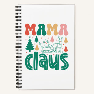 Mama Claus Christmas Design-60097 Notebook