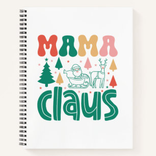 Mama Claus Christmas Design-60097 Notebook