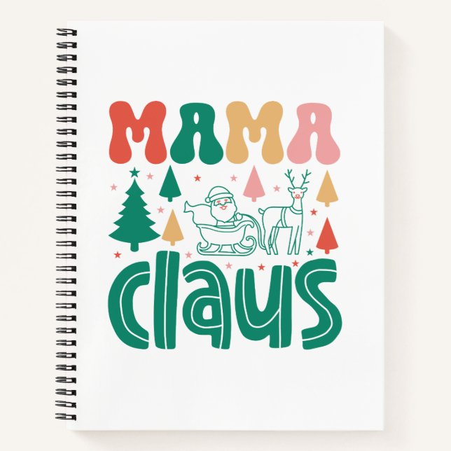 Mama Claus Christmas Design-60097 Notebook (Front)