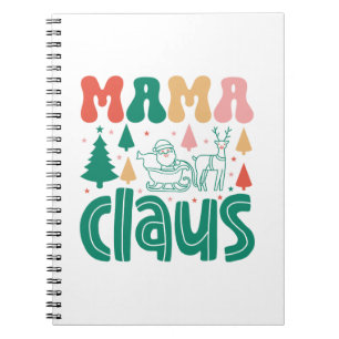 Mama Claus Christmas Design-60097 Notebook