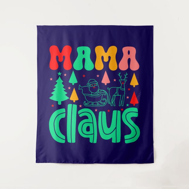 Mama Claus Christmas Design-60097 Tapestry (Front)