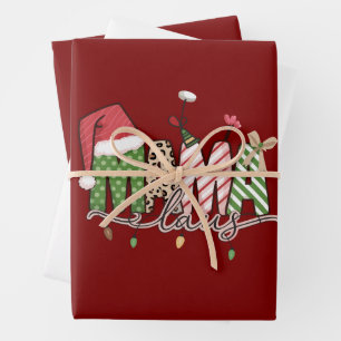  Mama Claus Christmas Funny Xmas Mummy Wrapping Paper Sheet