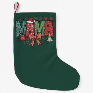 Mama Claus Merry Christmas Gift For Mama Small Christmas Stocking