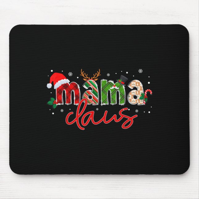 Mama Claus Santa Claus Family Matching Christmas P Mouse Mat (Front)