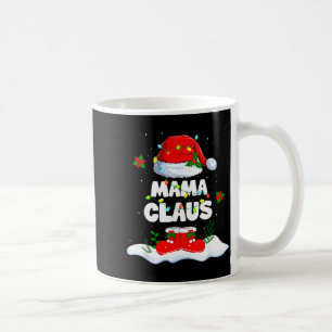 Mama Claus Santa Matching Family Christmas Lights Coffee Mug