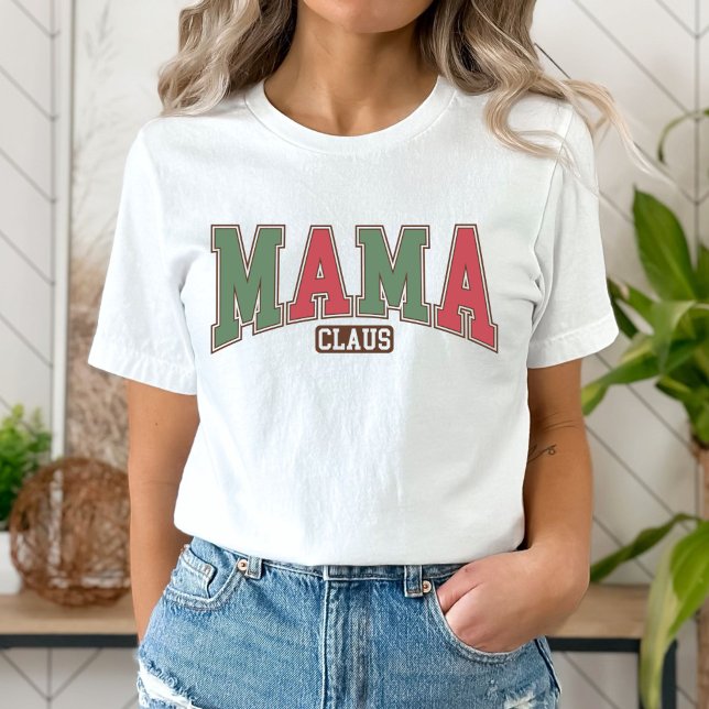Mama Claus T-shirt, Cristmas Mum T-Shirt (Creator Uploaded)