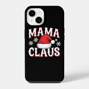 Mama claus with santa hat iPhone 14 case