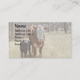 Mama Cow And Calf Business Card