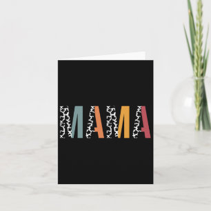 Mama Cow Print Shirt Mum Life Mummy Mother Animal  Card