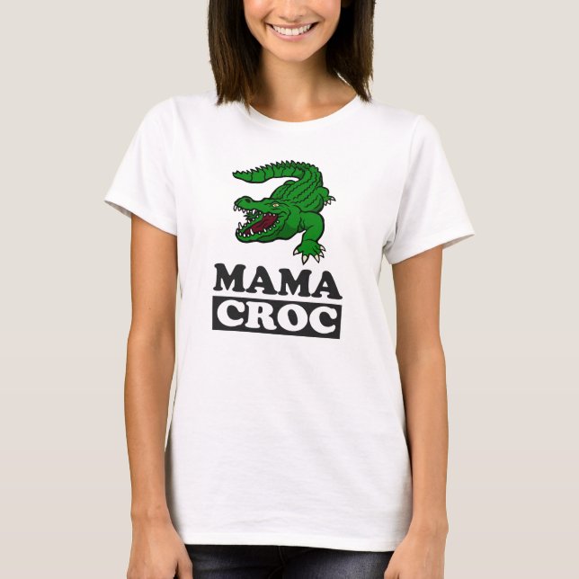 Mama Crocodile T-Shirt Animal Mum Mother Gift (Front)