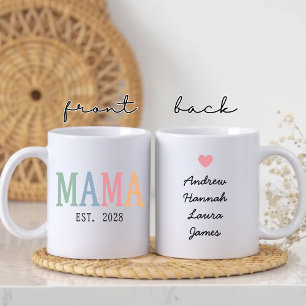 Mama   Custom Colourful Mother’s Day   Mum Life Coffee Mug