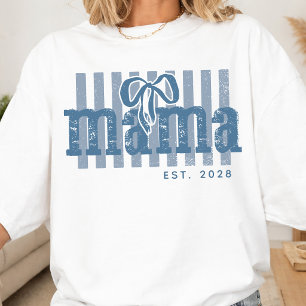 Mama Custom New Mum Pregnancy Announcement T-Shirt