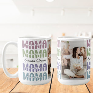 Mama Custom Photo Kids Names Mum Mothers day gift Coffee Mug