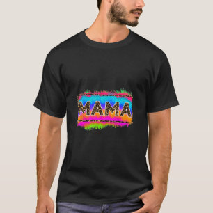 Mama Cute Motherhood Mum Mummy Moms Funny Cheetah T-Shirt