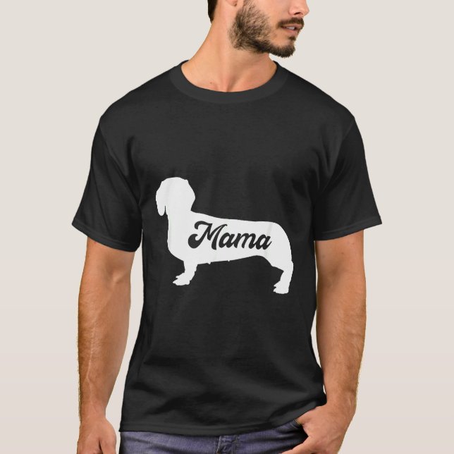 Mama Dachshund Lover Family Matching Costume T-Shirt (Front)