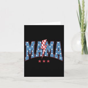 Mama Dada Mini 4th Of July American Family Matchin Card