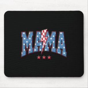Mama Dada Mini 4th Of July American Family Matchin Mouse Mat