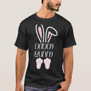 Mama Daddy Bunny Easter Day Dad Pregnant Mum Match T-Shirt