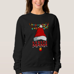 Mama Deer Matching Family Christmas Costume Reinde Sweatshirt