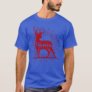 Mama Deer Mother Family Matching Christmas friend T-Shirt