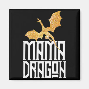 Mama Dragon Christmas Matching Family Tribe Mom Wi Magnet