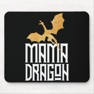 Mama Dragon Christmas Matching Family Tribe Mom Wi Mouse Mat